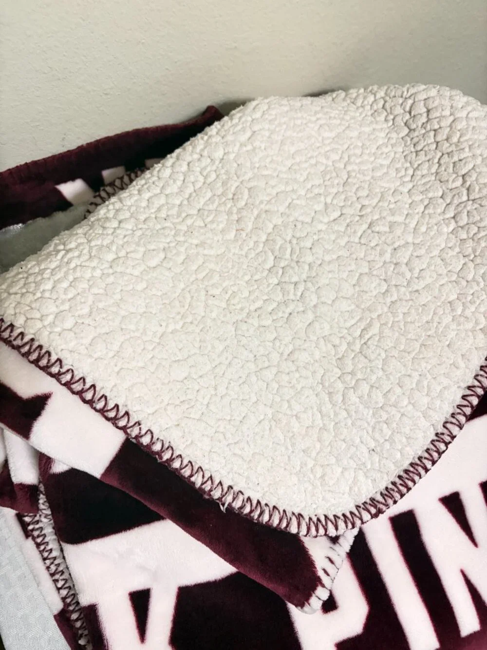 Vs pink sherpa blanket